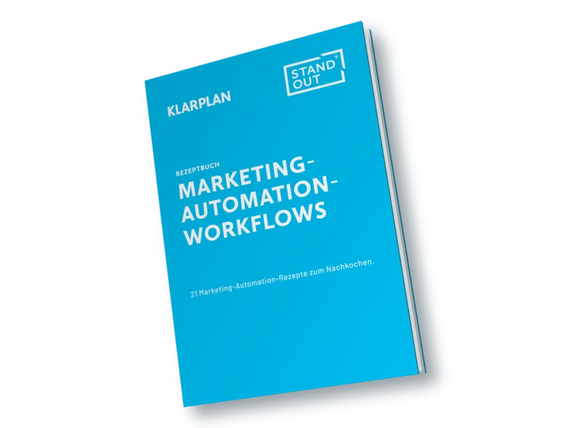 Cover des E-Books „Marketing Automation Workflows“ der Marketing Agentur Standout GmbH